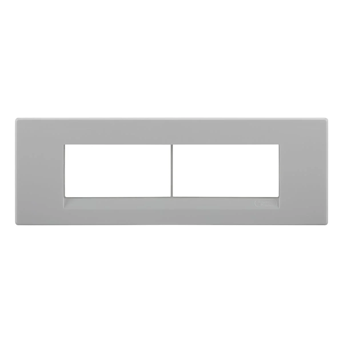 Lauritz Knudsen englaze Cover Plate · 8 M · with Grid Frames Horizontal · White