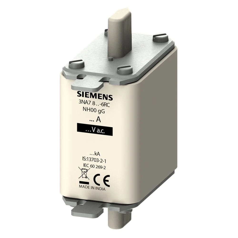 Siemens Sentron 3NA7 HRC Fuse Link 50 A · 120 kA · DIN Type · 690 V AC · Size 00