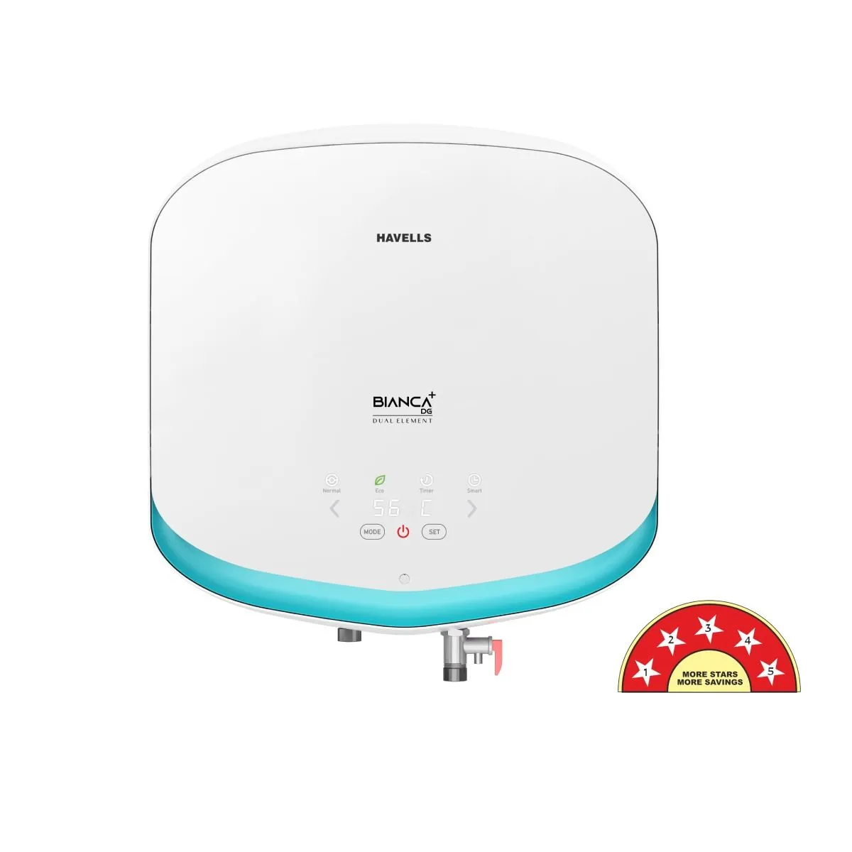 Havells Bianca DG+ Convertible Storage Water Heater (Geyser) · 15 L