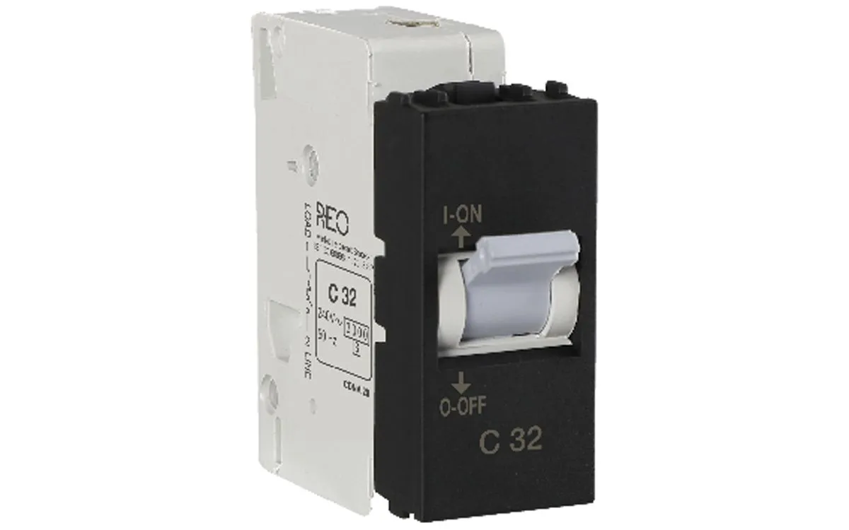 Havells 32 A Mini MCB Soot Black REO Elegant Bold