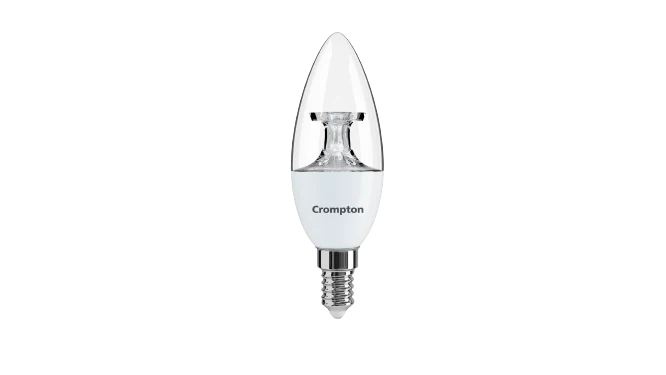 Crompton 4.5 W Clear E14 Candle Lamp · Cool Day Light