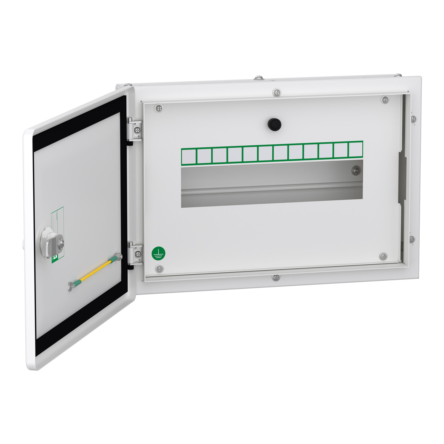 Schneider Acti9 SPN Distribution Board · SPN · 12 modules · double door · IP43 · surface mount