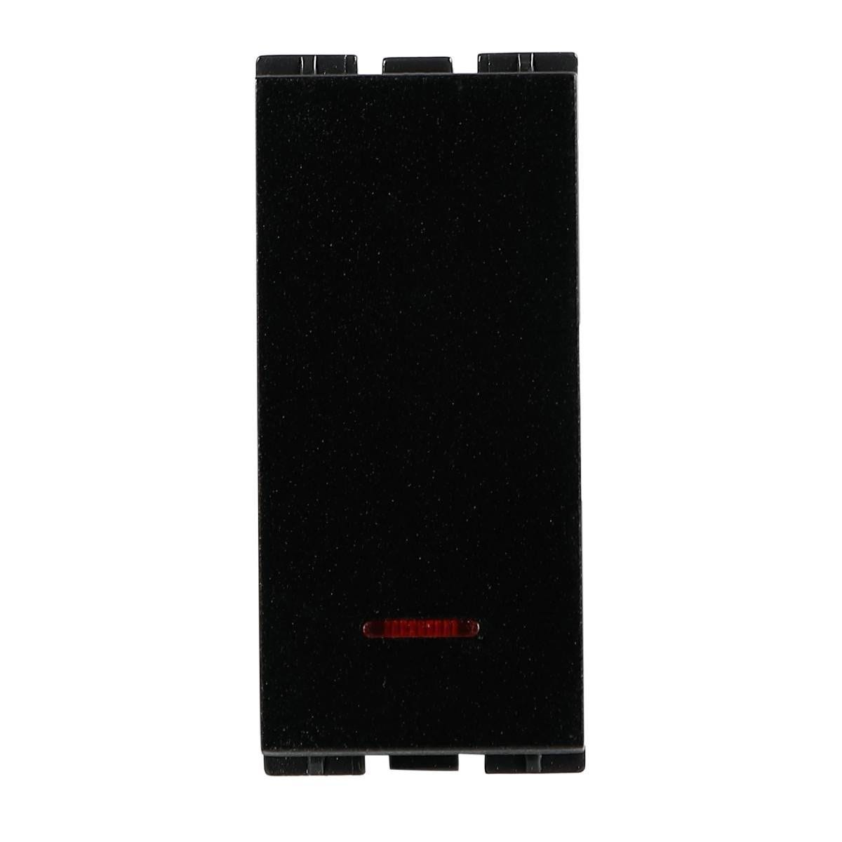 Havells Adiva 16 AX One Way Flat Switch with Indicator · Black