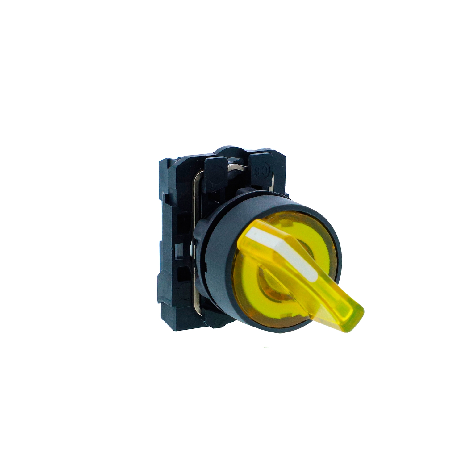 Schneider Harmony XB5N Illuminated Selector Switch · 22 mm · 1 NO · 220...240 V AC · IP65 · XB5AK125M1N
