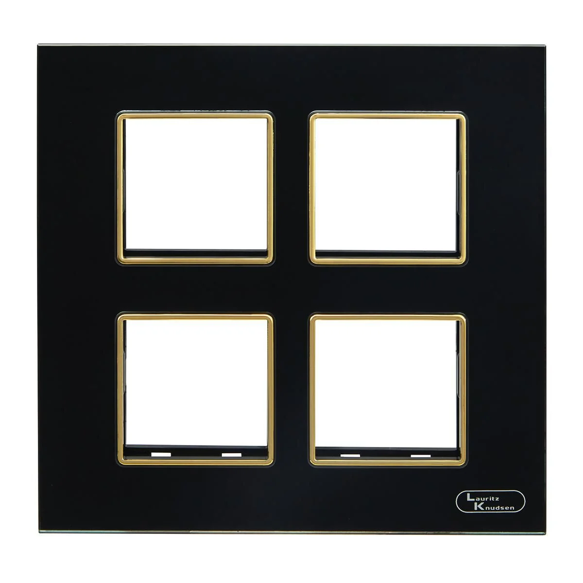Lauritz Knudsen entice Glass Plate · 8 M · with Grid Frames · Square · Black