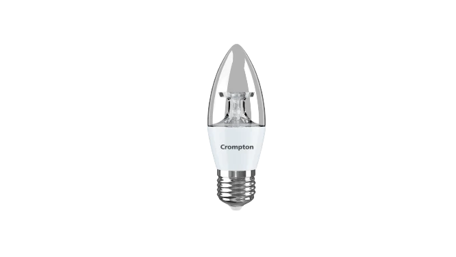 Crompton 4.5 W Clear E27 Candle Lamp · Cool Day Light
