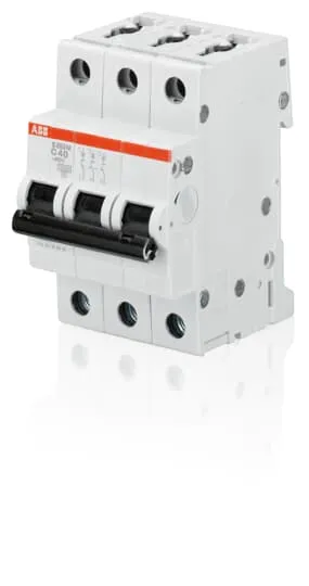 ABB S200M MCB · 3P (TP) · 3 A · C curve · 10 kA