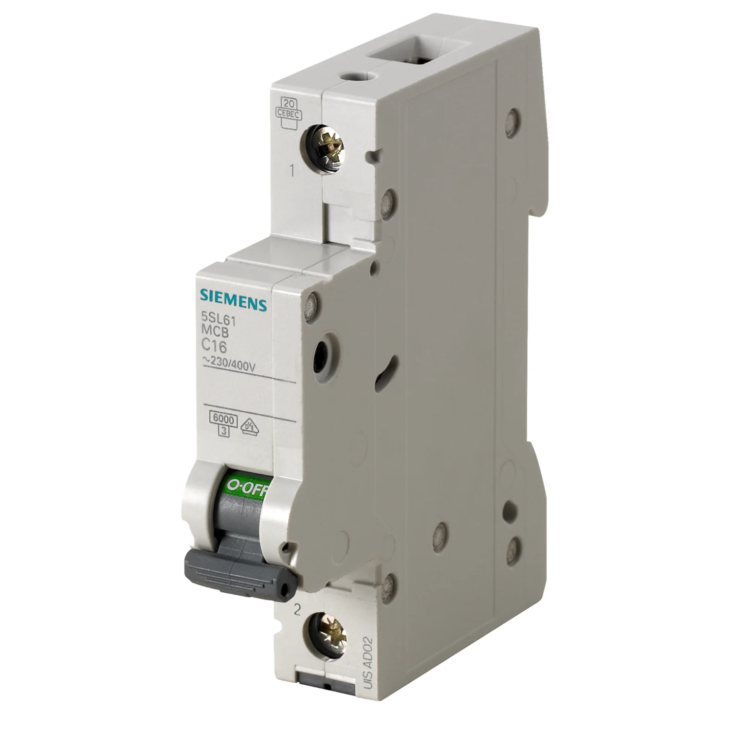 Siemens Betagard 5SL6 MCB 10 A · 1 Pole · 7.5 kA · B-Curve