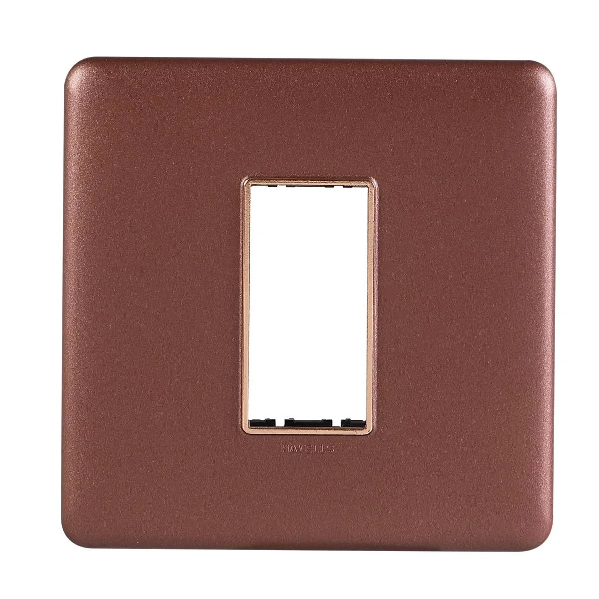 Havells Adiva 1 M Combined Plate Rustic Bronze · Rose Gold