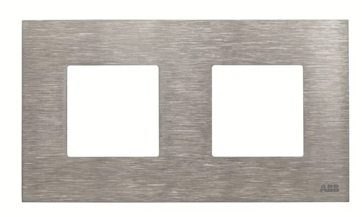 ABB N2272 OX · Frames 2-gang / 2+2-modules · Noble · Stainless Steel