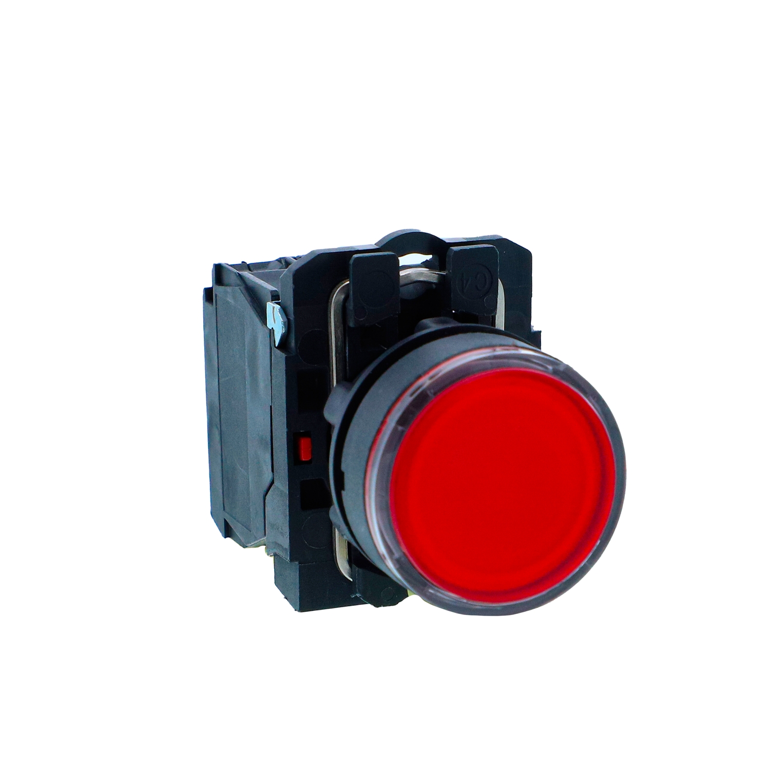 Schneider Harmony XB5N Illuminated Push Button · 22 mm · LED · 1 NC · 110...120 V AC · Red