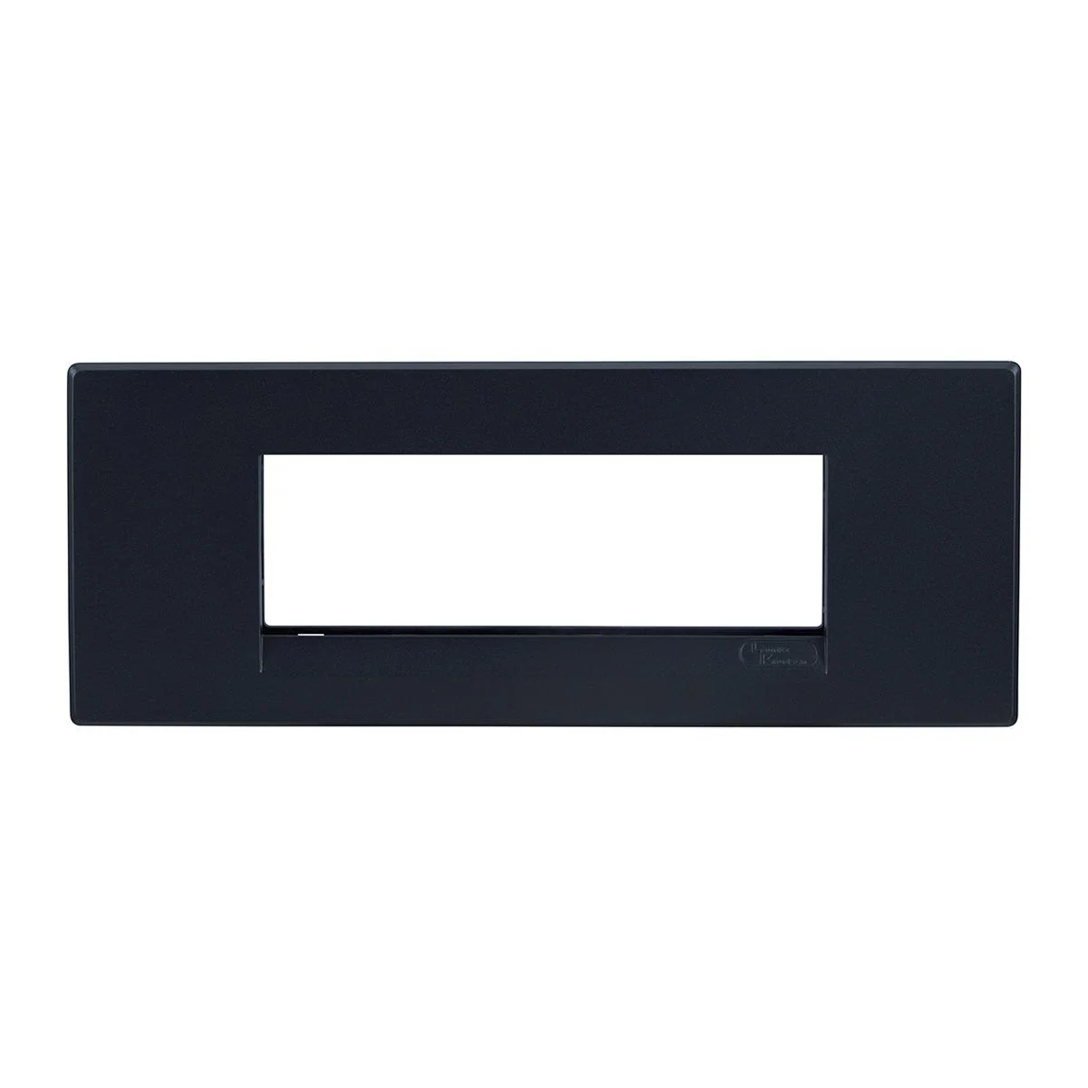 Lauritz Knudsen Englaze 6 Module Plate · Sparkle Black