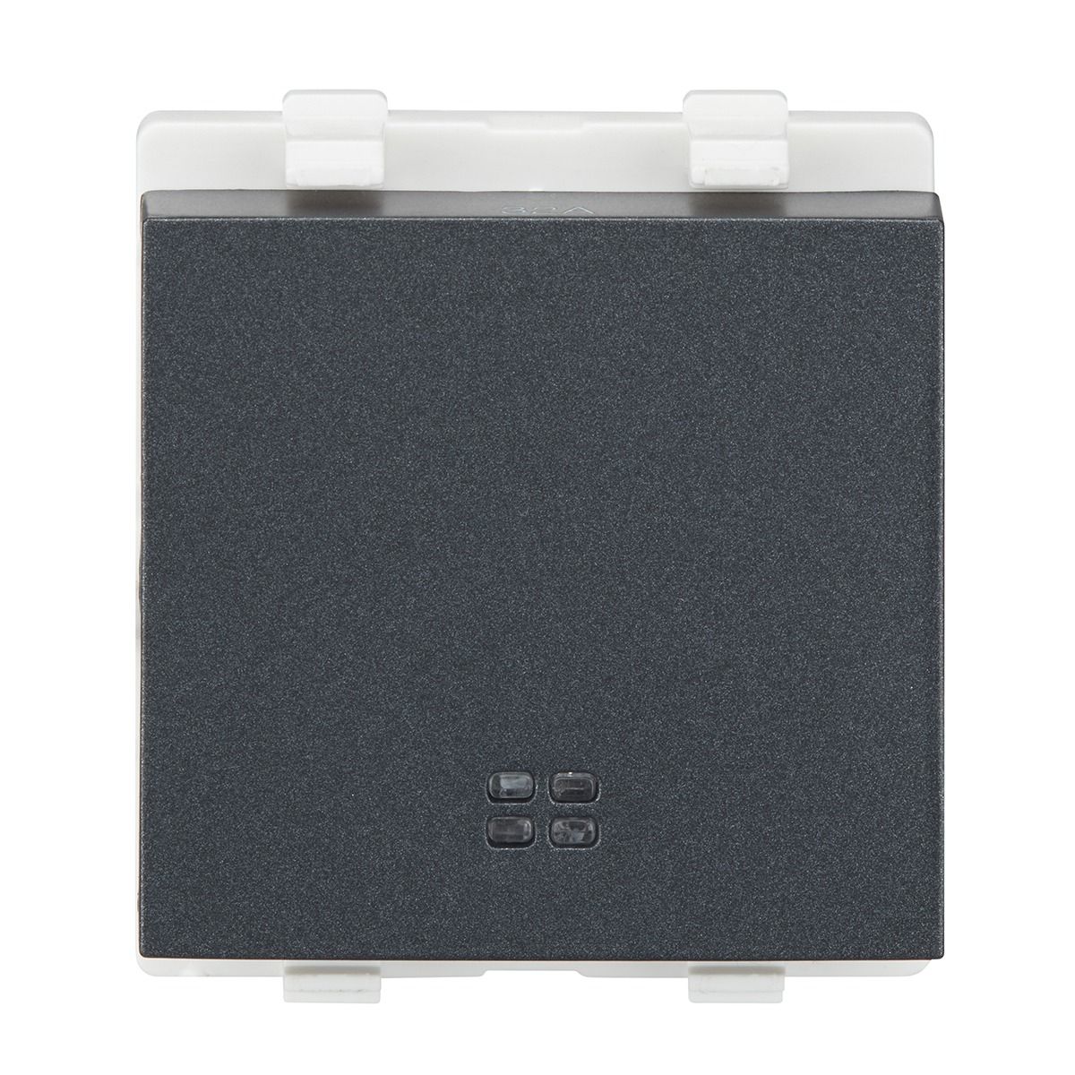 Lauritz Knudsen enGem Switch · 2 Pole with Indicator lamp · 32 A · 2 M · Reliable & smooth switching operation · Stone Gre