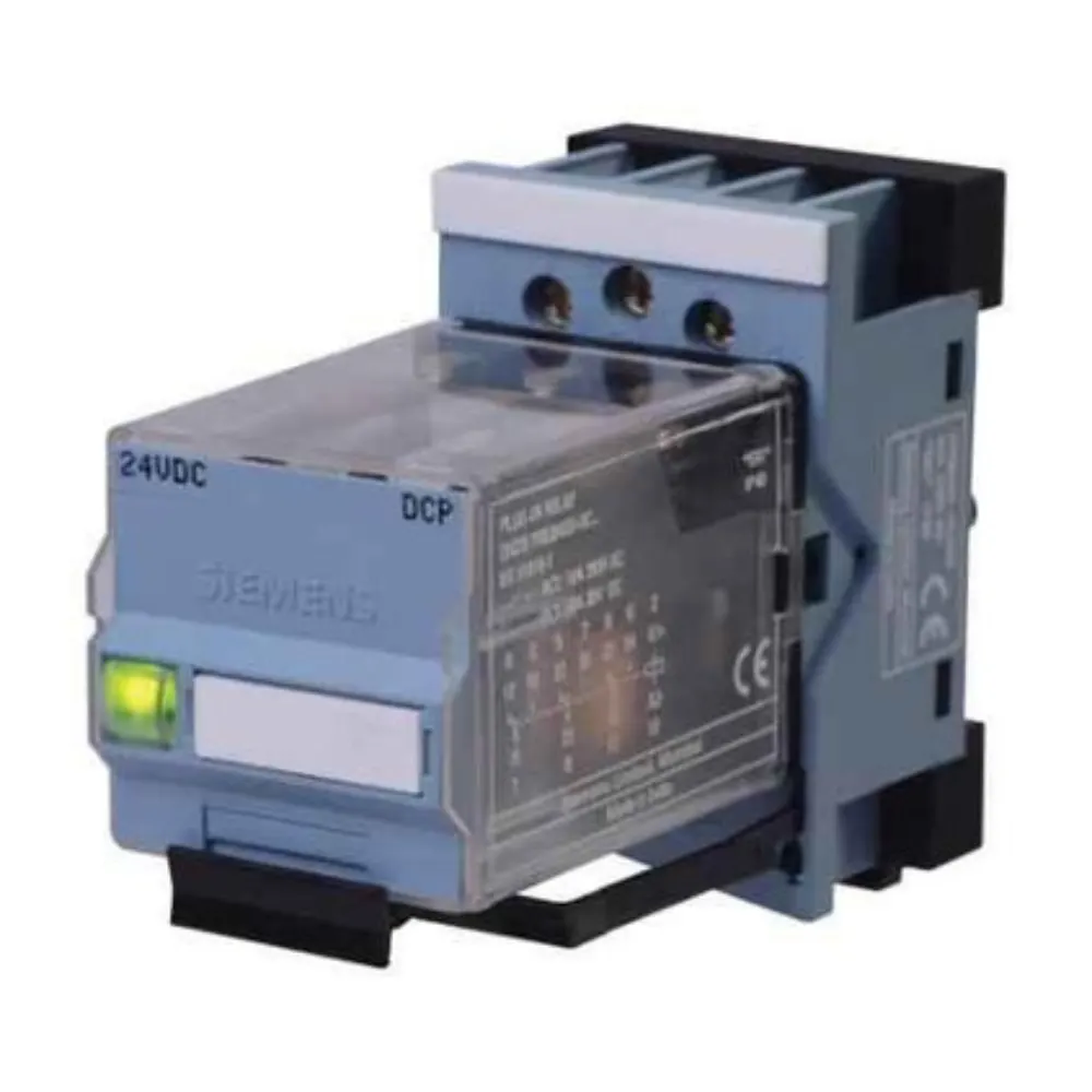 Siemens 7RQ Plug in Relay 10 A · 11 Pin · 3 CO · 24 V DC · LED Indicator
