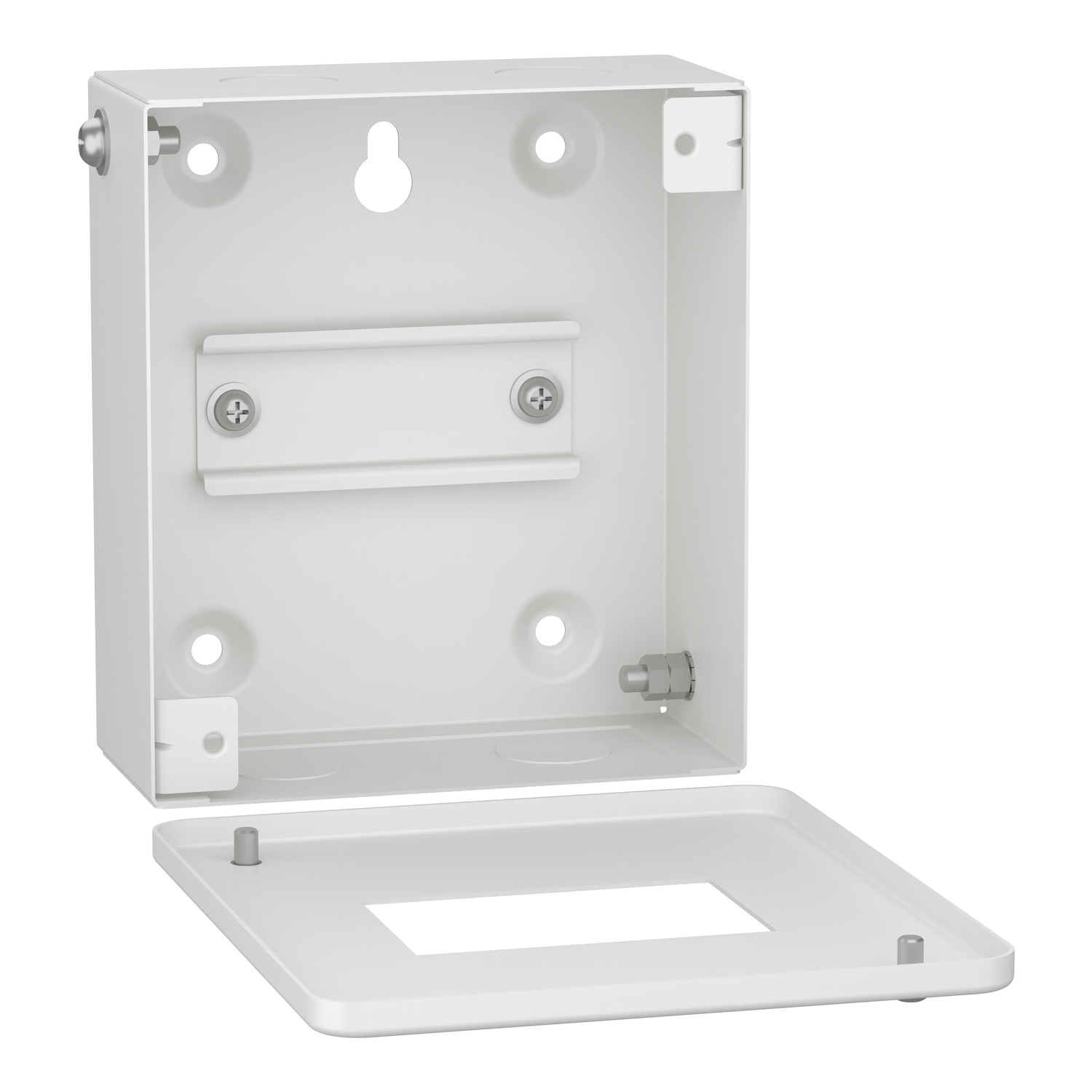Schneider Acti9 Metal Distribution Board · 4 modules · single door · IP30 · surface mount