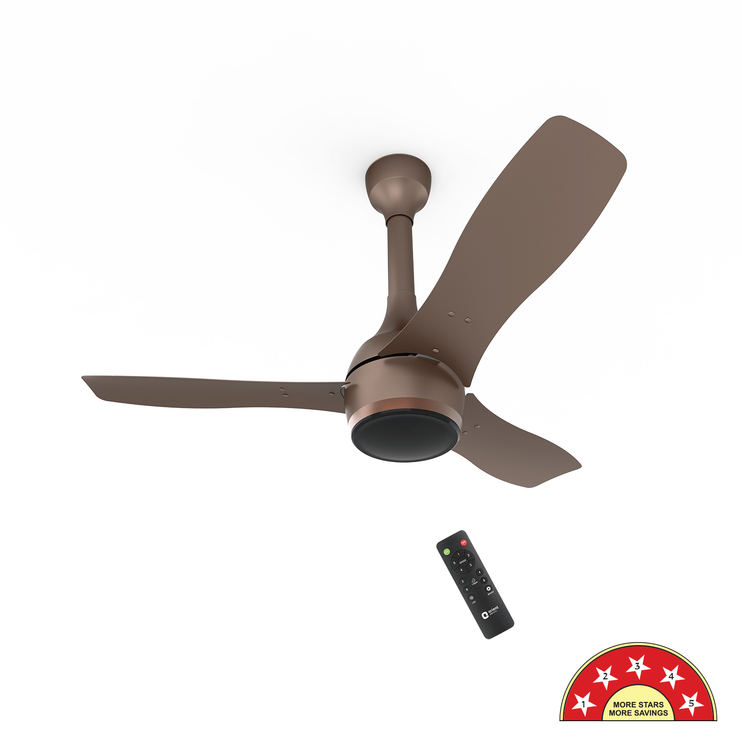 Orient Aeon Antidust BLDC Ceiling Fan · 900 mm · Tangerine Brown