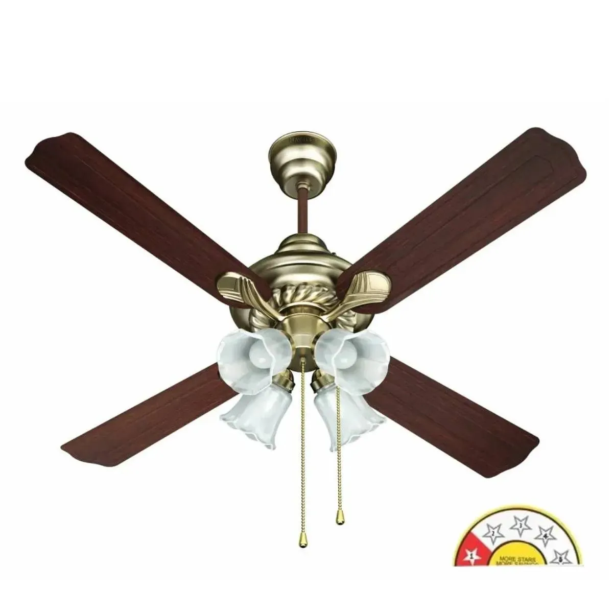 Havells Florence Underlight Ceiling Fan · Black Antique Brass