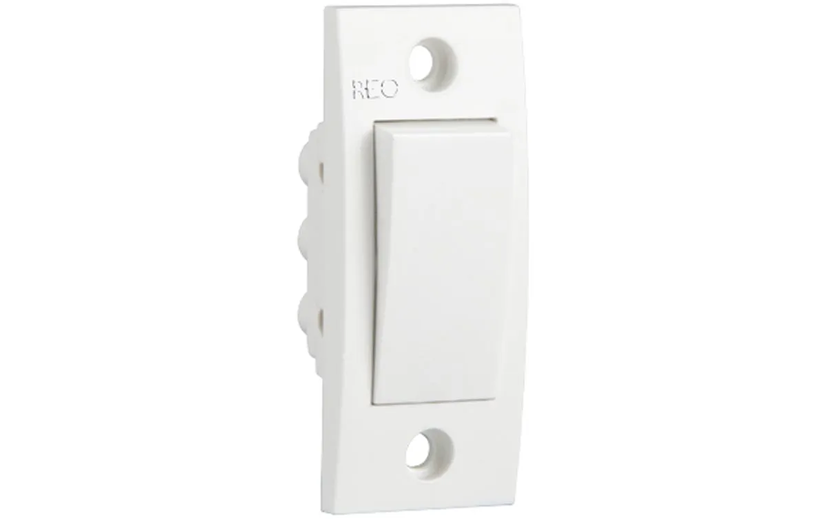 Havells 6 A One Way Switch White REO Flair