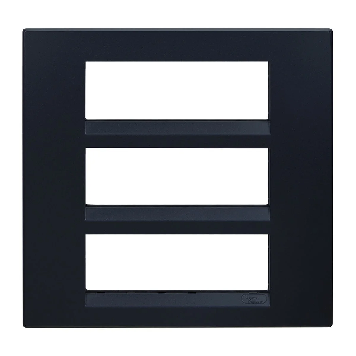 Lauritz Knudsen Englaze 18 Module Plate · Sparkle Black