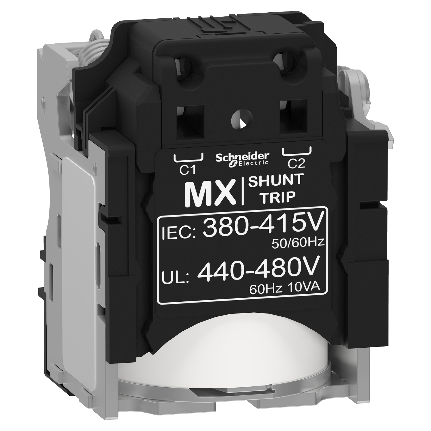 Schneider ComPacT MX Voltage Release · MX shunt trip release · Compact NSX · PowerPact Multistandard · 380...415 V AC 50 Hz