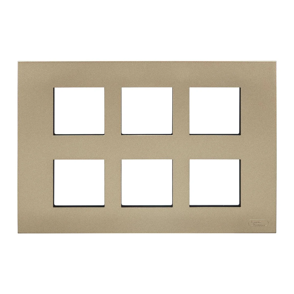 Lauritz Knudsen Encurve 12 M Plate · Vintage Gold
