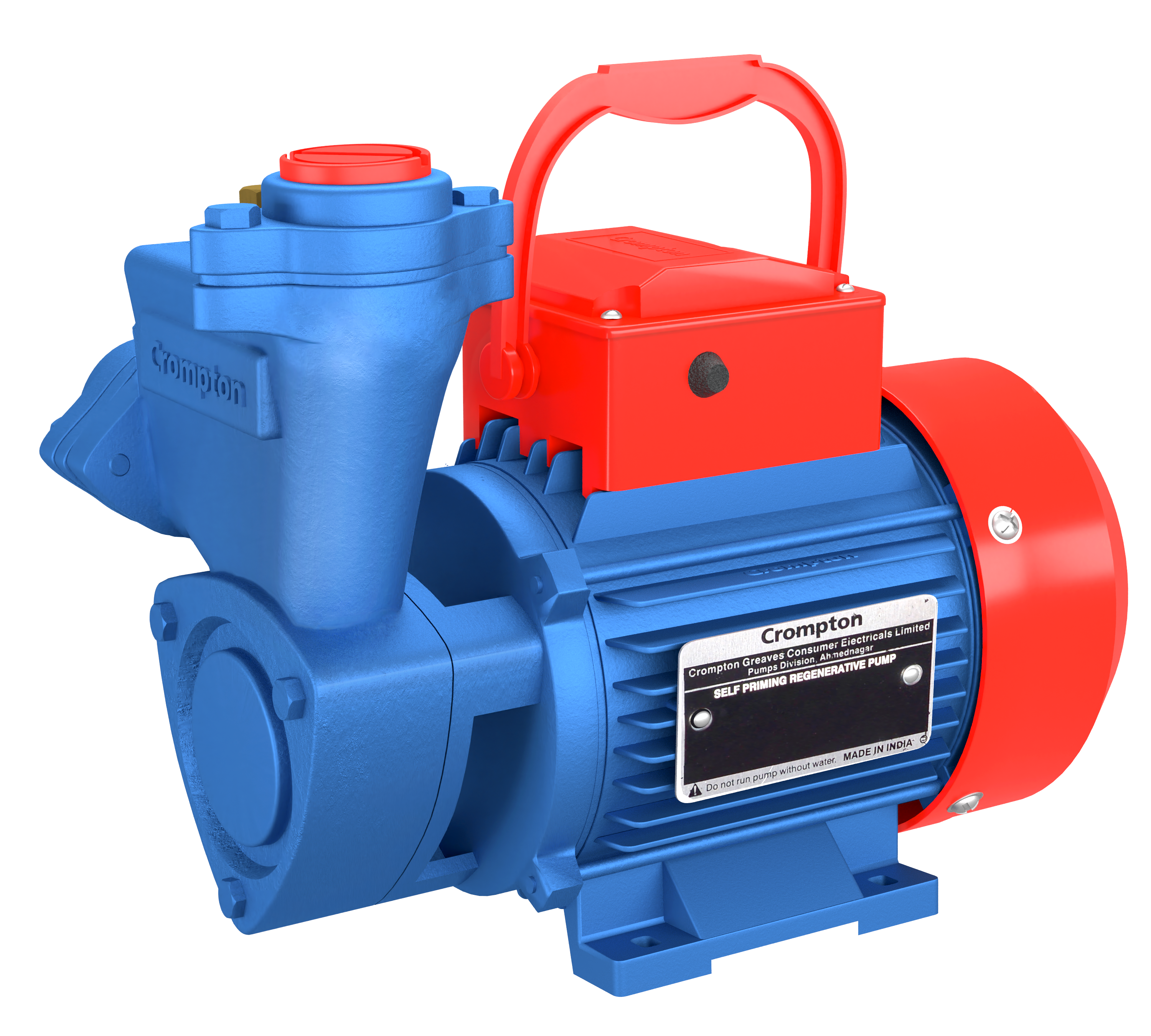 Crompton MINI MARVEL II Mini Self Priming Regenerative Pump · 0.5 HP · Blue & Red