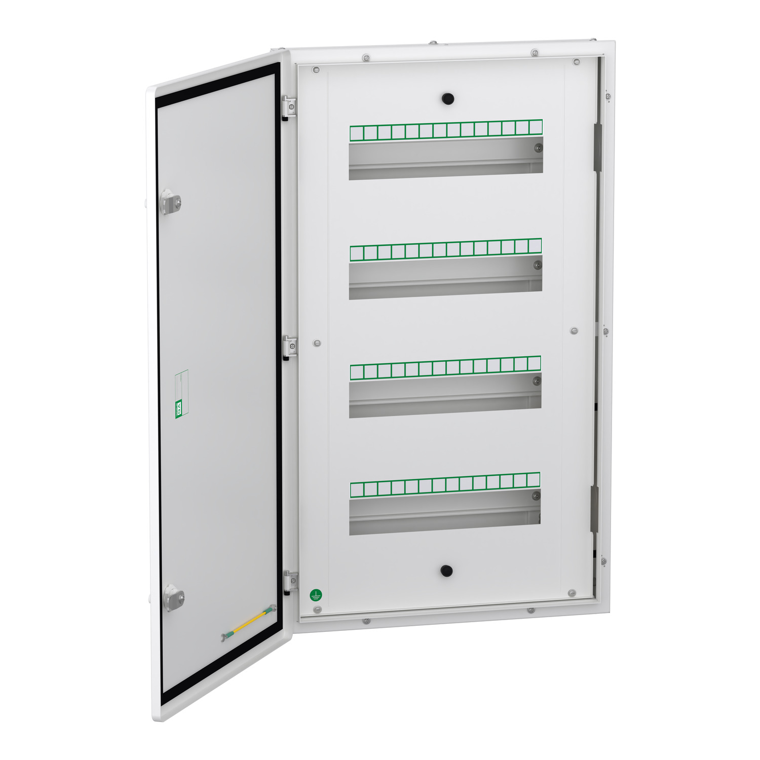 Schneider Acti9 Flexi Tier Distribution Board · 56 modules · 4 tier · double door · IP43