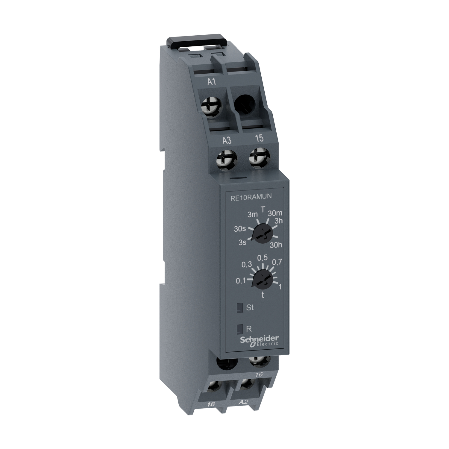 Schneider Harmony Timer Timing Relay · 1 C/O · 5 A · IP20 · RE10RAMUN