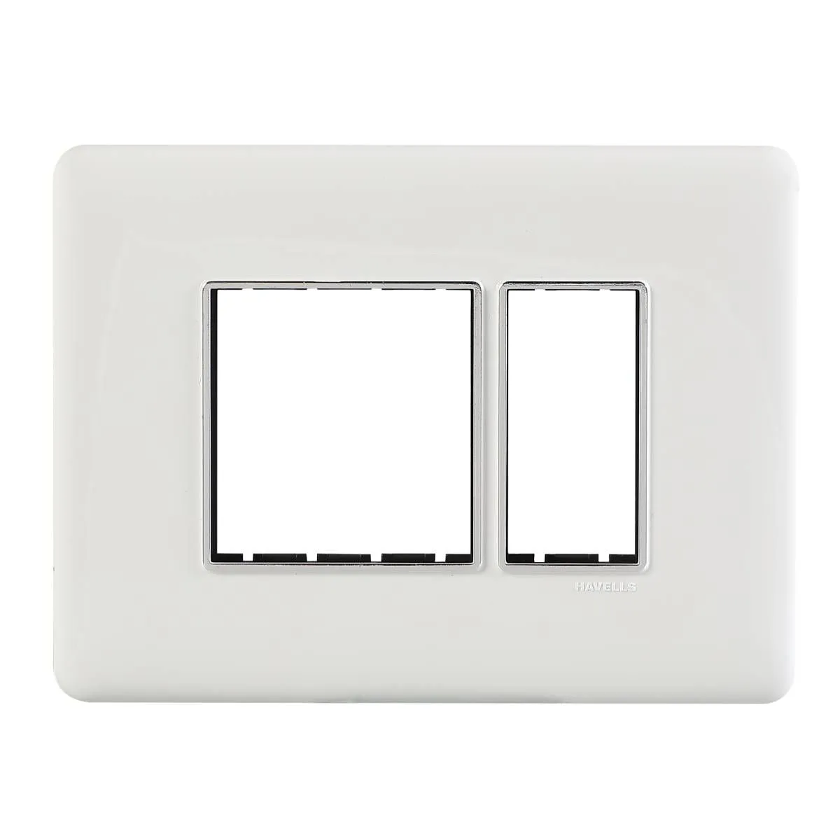 Havells Adiva 3 M Front Plate White Chrome Bezel