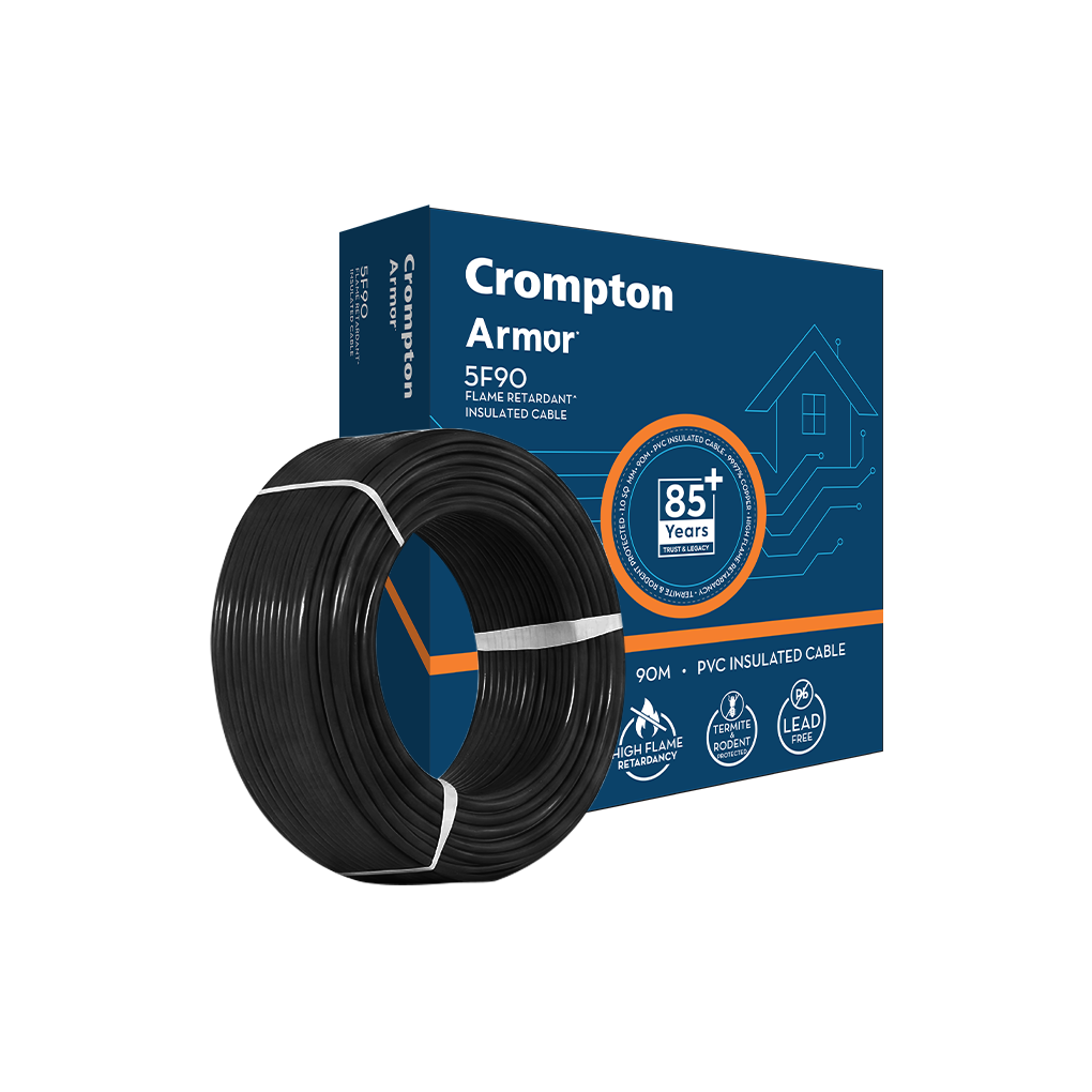 Crompton Armor 5F90 House Wire · FR · 1 sq mm · 90 m · Black