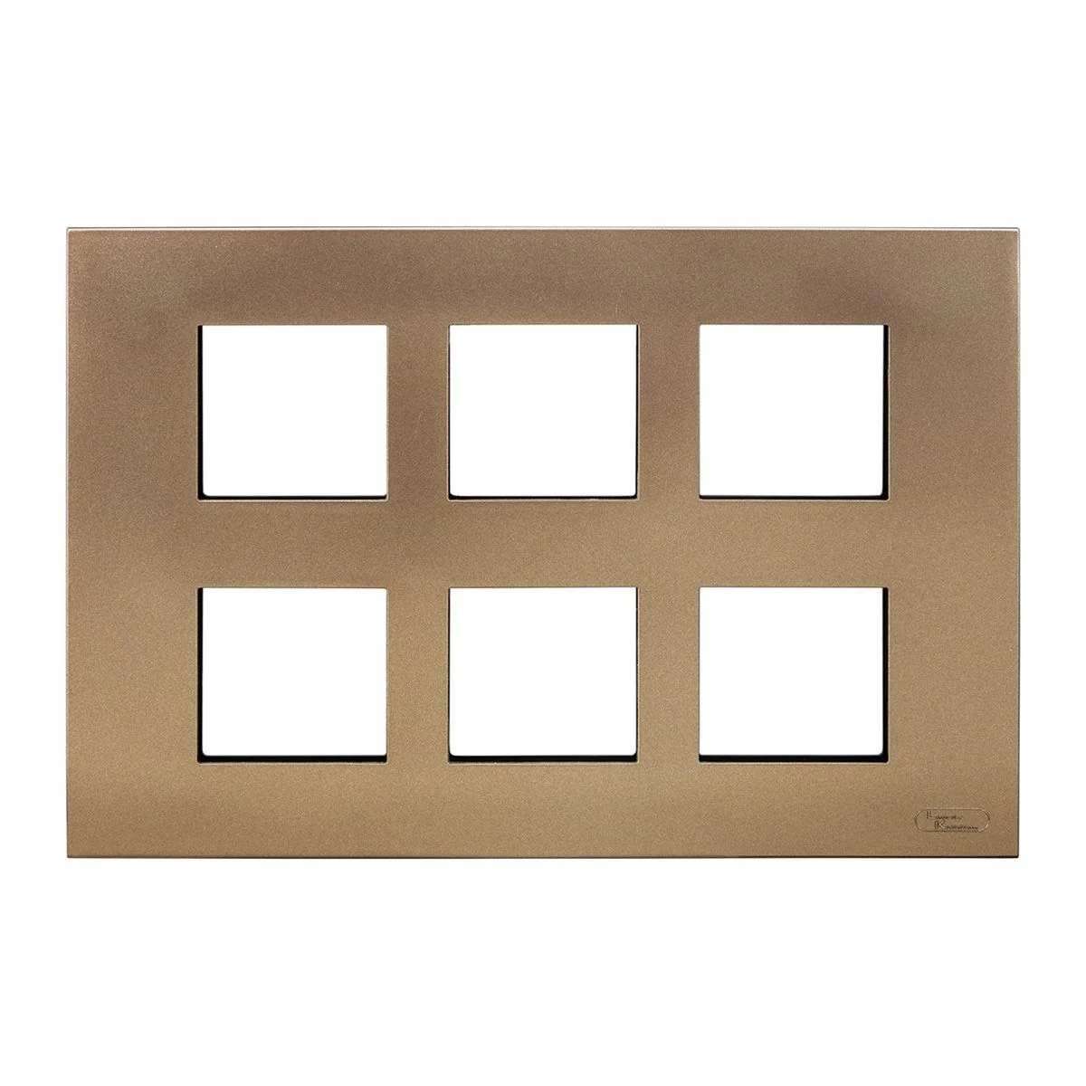 Lauritz Knudsen Encurve 12 M Plate · Antique Bronze