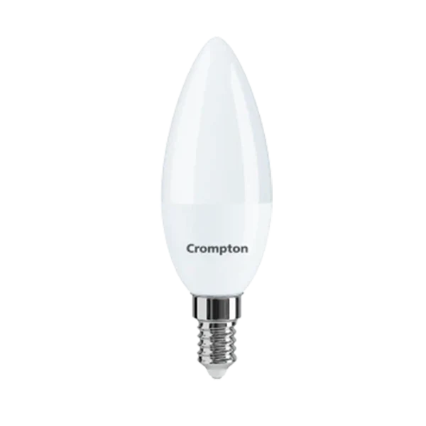 Crompton 3 W Frosted E14 Candle Lamp · Cool Day Light