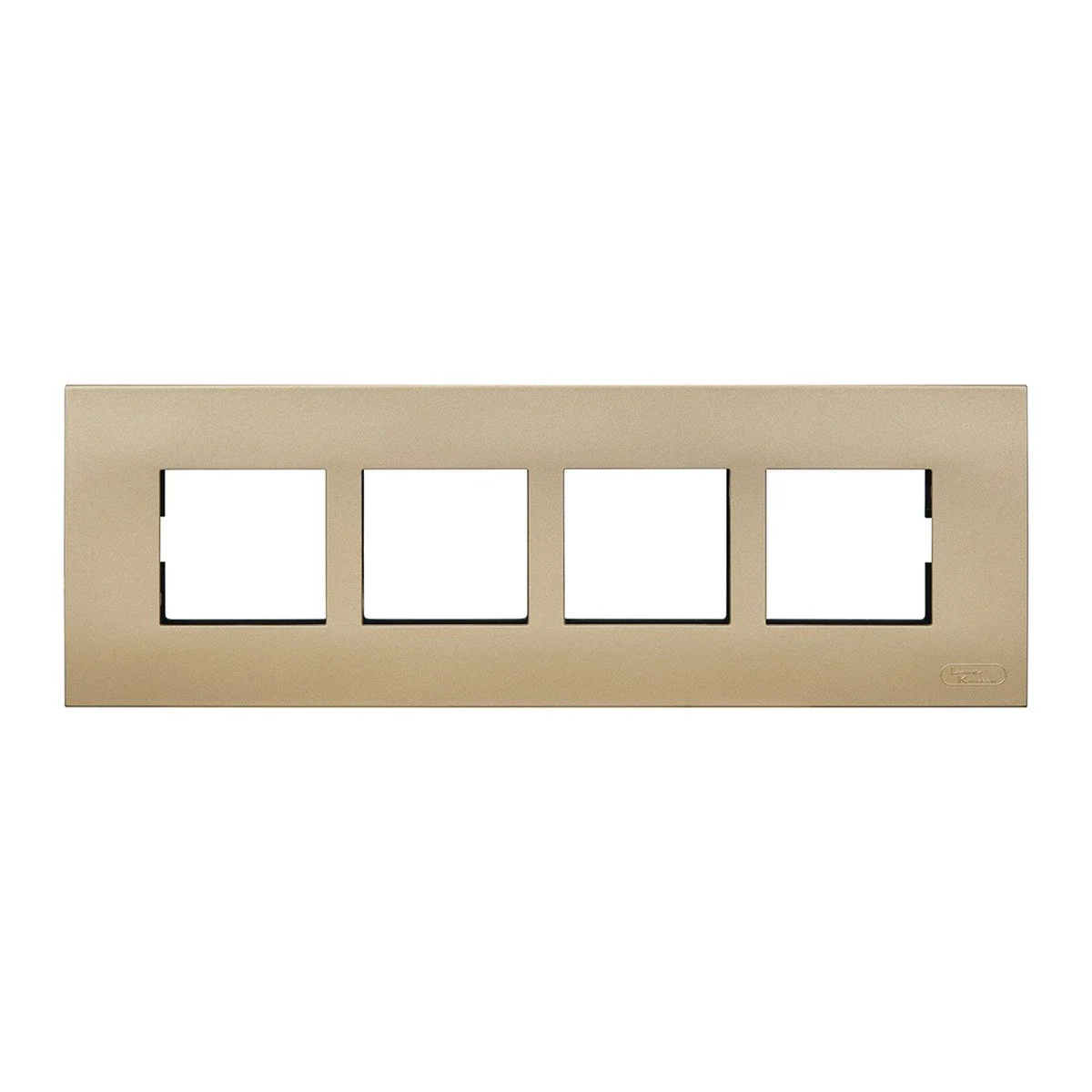 Lauritz Knudsen Encurve 8 M Plate · Vintage Gold