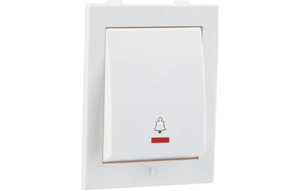 Havells 10 A Mega Bell Push with Indicator White REO Bliss