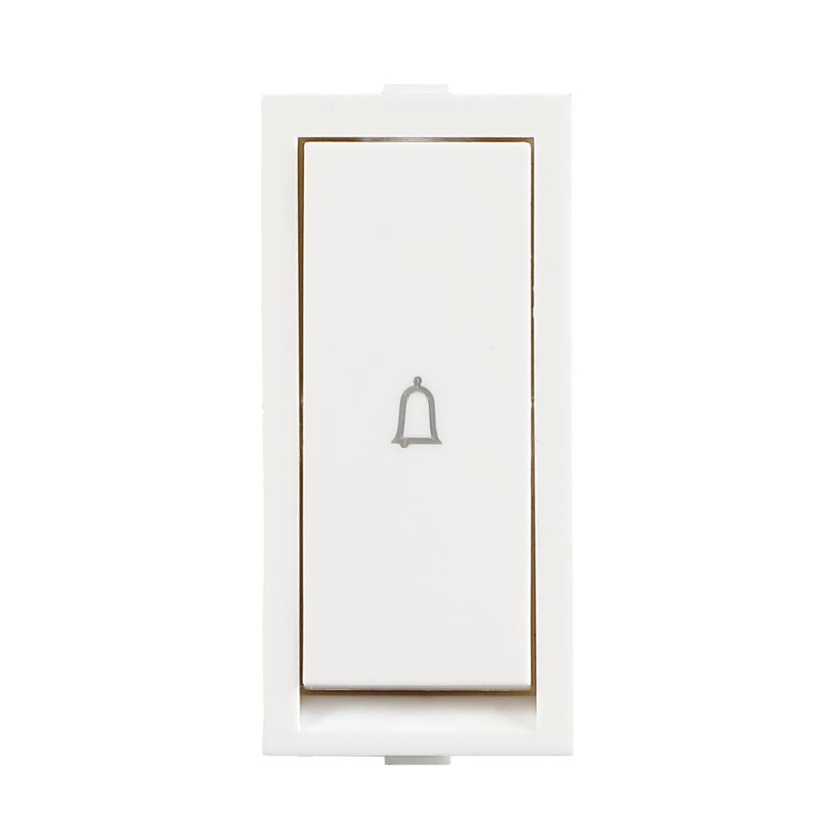 Havells Magnus 6 A Bell Push Flat Switch · White