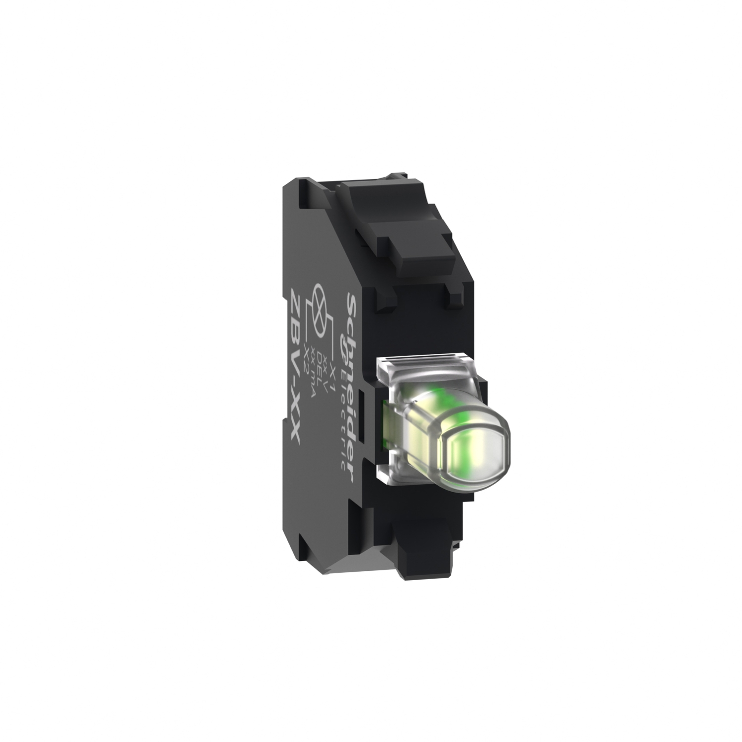 Schneider Harmony XB4 ZBV Light Block · Harmony XB5 · white · for head 22mm · universal LED · IP20 · ZBVM1