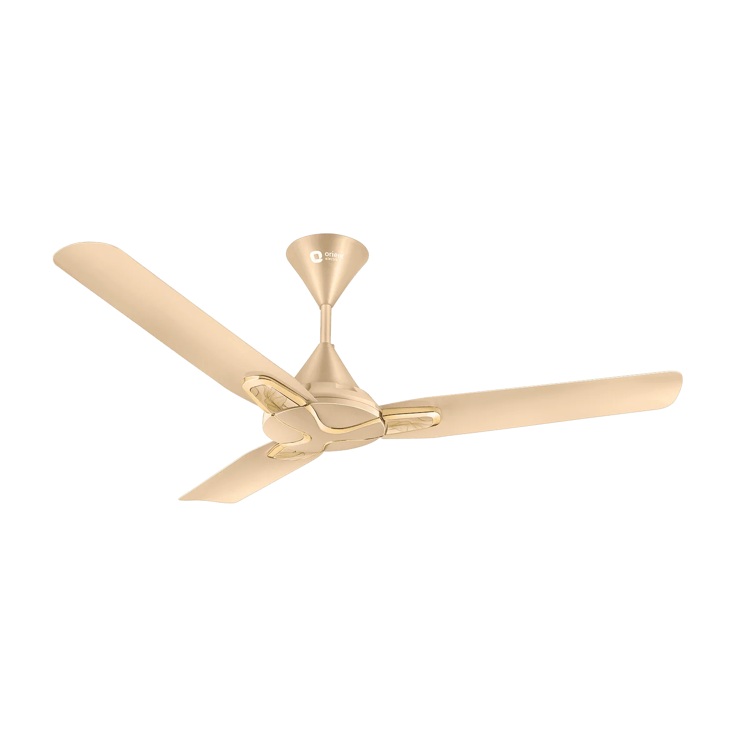 Orient Jazz Art 1200 mm Decorative Ceiling Fan · Topaz Gold Swing