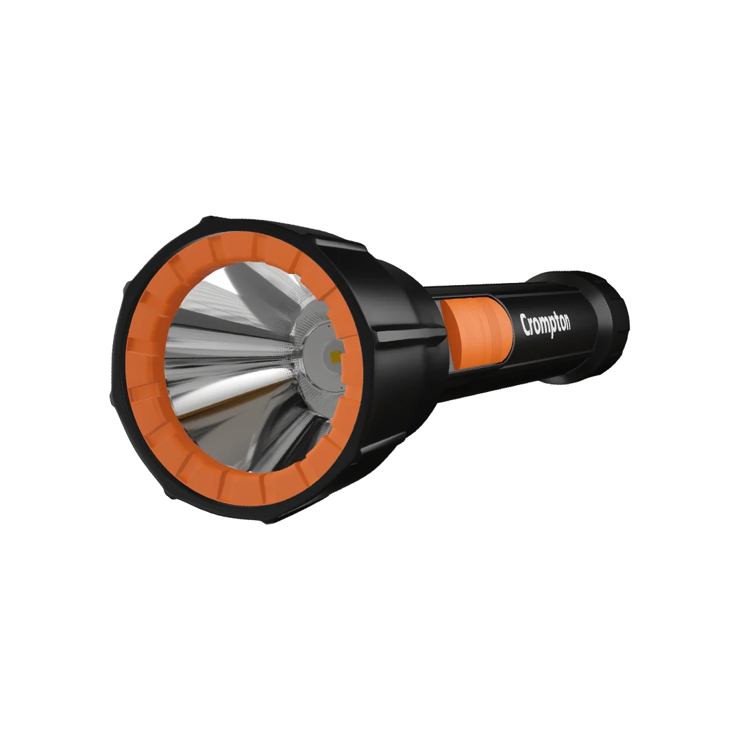 Crompton Power Ray Ranger Pro 3 W LED Torch Rechargeable · Black