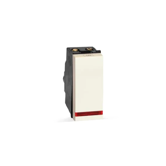 ABB Tvisha DP Switch with LED Indicator · 20 A 1 Way 1 M · White