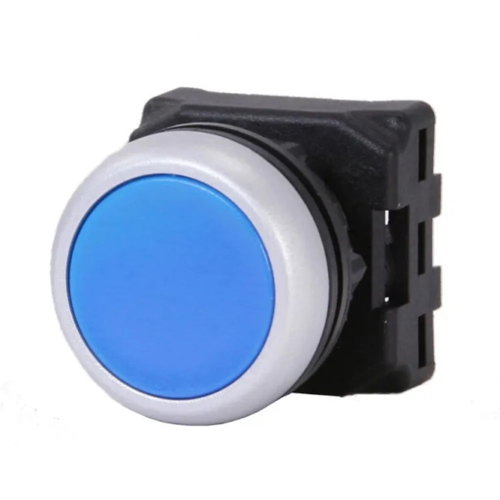 Siemens Sirius ACT 3SB5 Illuminated Push Button Actuator 22 mm · Blue · Raised Type · With Holder