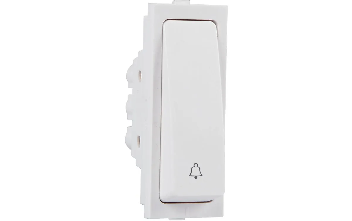 Havells 10 A 1 Way Bell Push Switch White REO Bliss