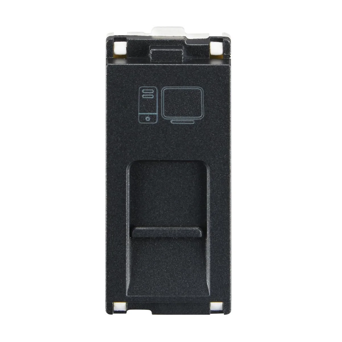 Lauritz Knudsen Engem Rj 45 · Cat 6 A · 1 M Stone Grey