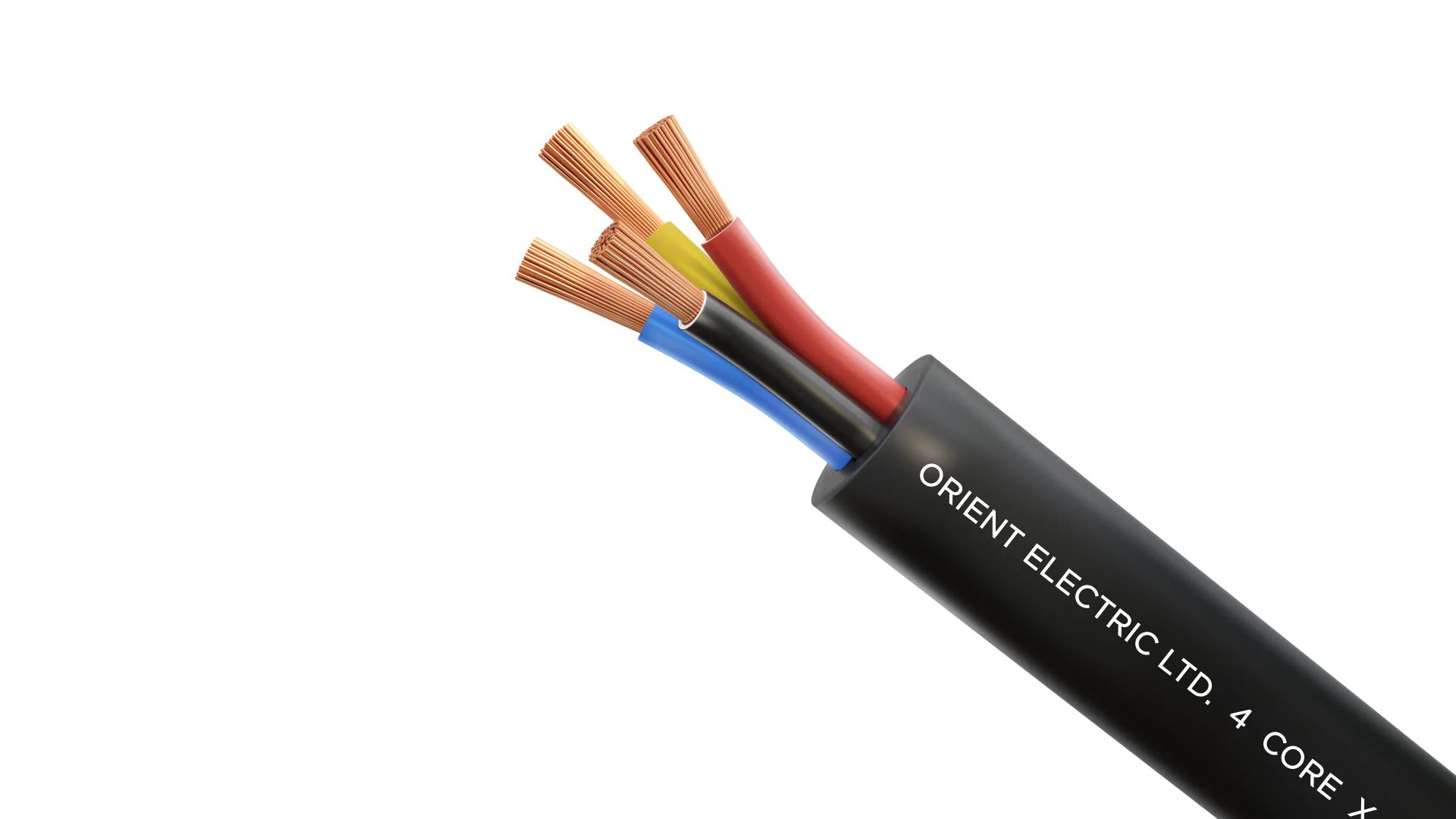 Orient 100 M Multicore Cable Wire · Black · 4 Core · 0.5 sq mm