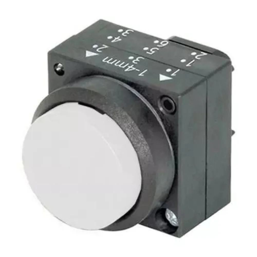 Siemens Sirius ACT 3SB5 Opaque Push Button Actuator 22 mm · White · Raised Type · With Holder
