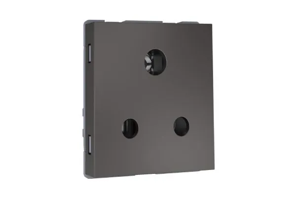 Havells 6 A 3 Pin Socket Graphite Grey REO Elegant Bold