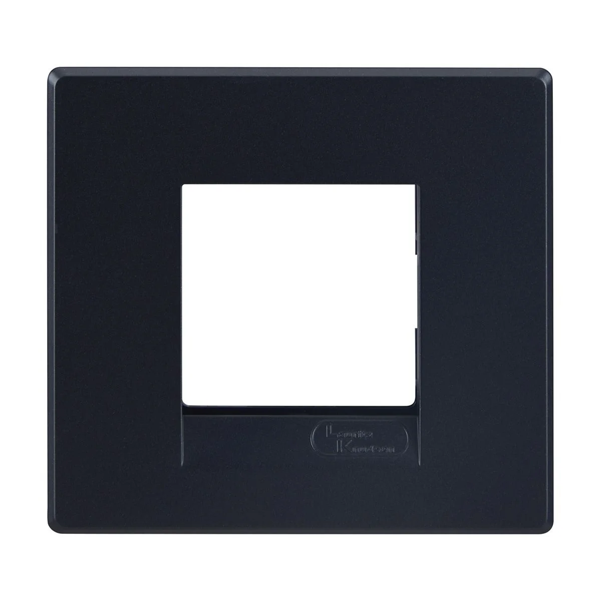 Lauritz Knudsen Englaze 2 Module Plate · Sparkle Black
