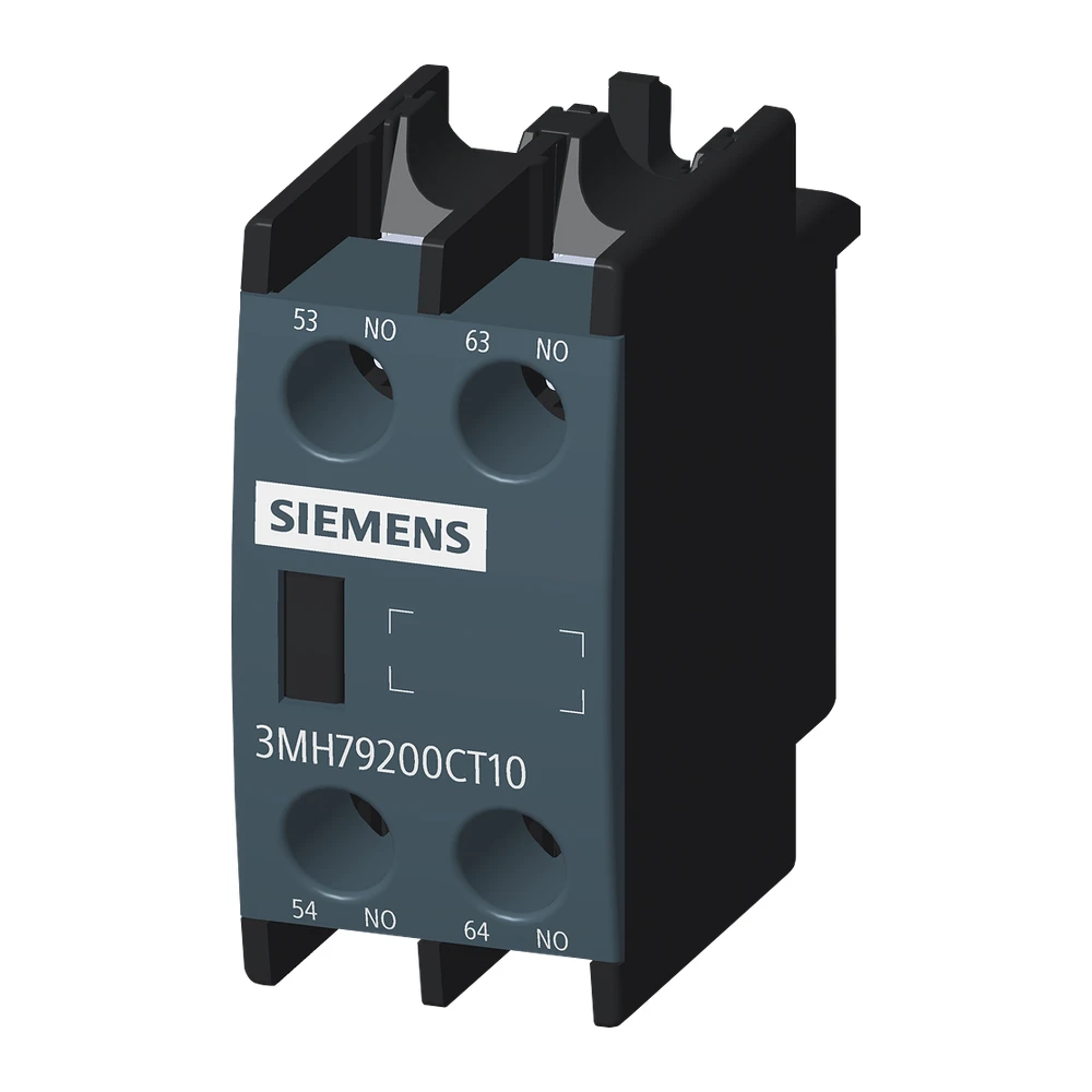 Siemens Sinova Auxiliary Contact Block 2 NO · Suitable For 3MT7 and 3MH7 Contactor · First Laterally Mountable