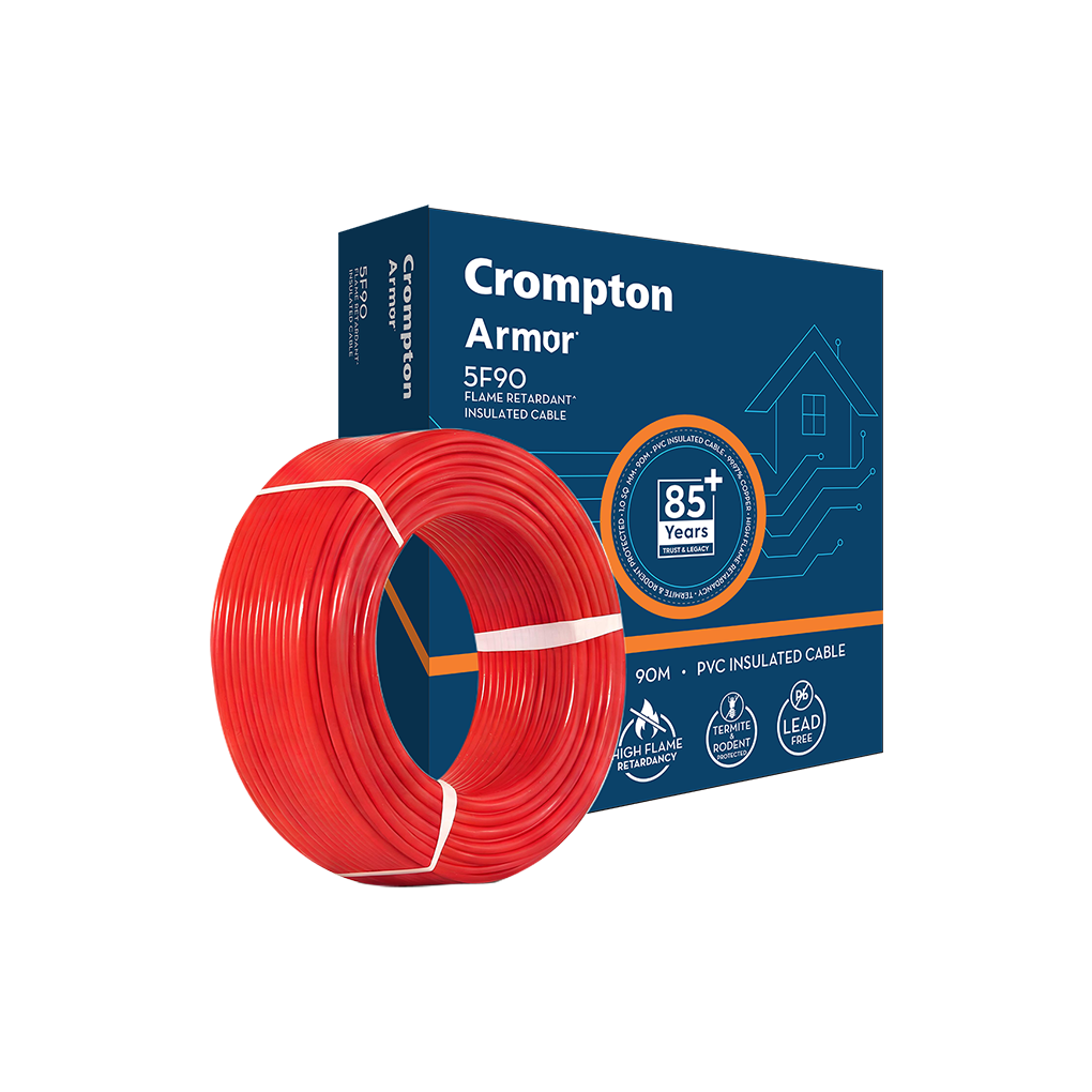 Crompton Armor 5F90 House Wire · FR · 4 sq mm · 90 m · red